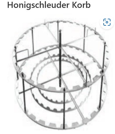 Radial 20 Waben für DB ½ Honigzargen  ∅ 650 mm DIGI Automatik