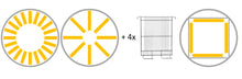 Lade das Bild in den Galerie-Viewer, Radial 20 Waben für DN, Zander, Langstroth  ∅ 750 mm - Automatik Analog
